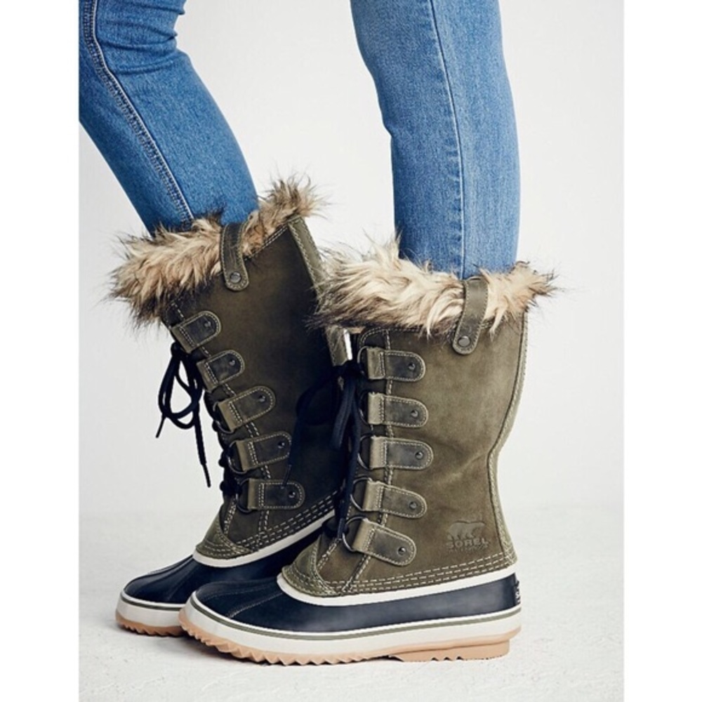Sorel Joan of Arctic Boots Green Size 9